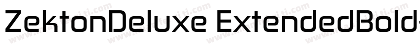 ZektonDeluxe ExtendedBold字体转换